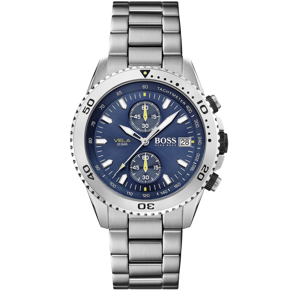 1513775-hugo-boss-watch-men-blue-dial-stainless-steel-metal-silver-strap-quartz-analog-chronograph-vela 1513775 hugo boss watch men blue dial stainless steel metal silver strap quartz analog chronograph vela 1