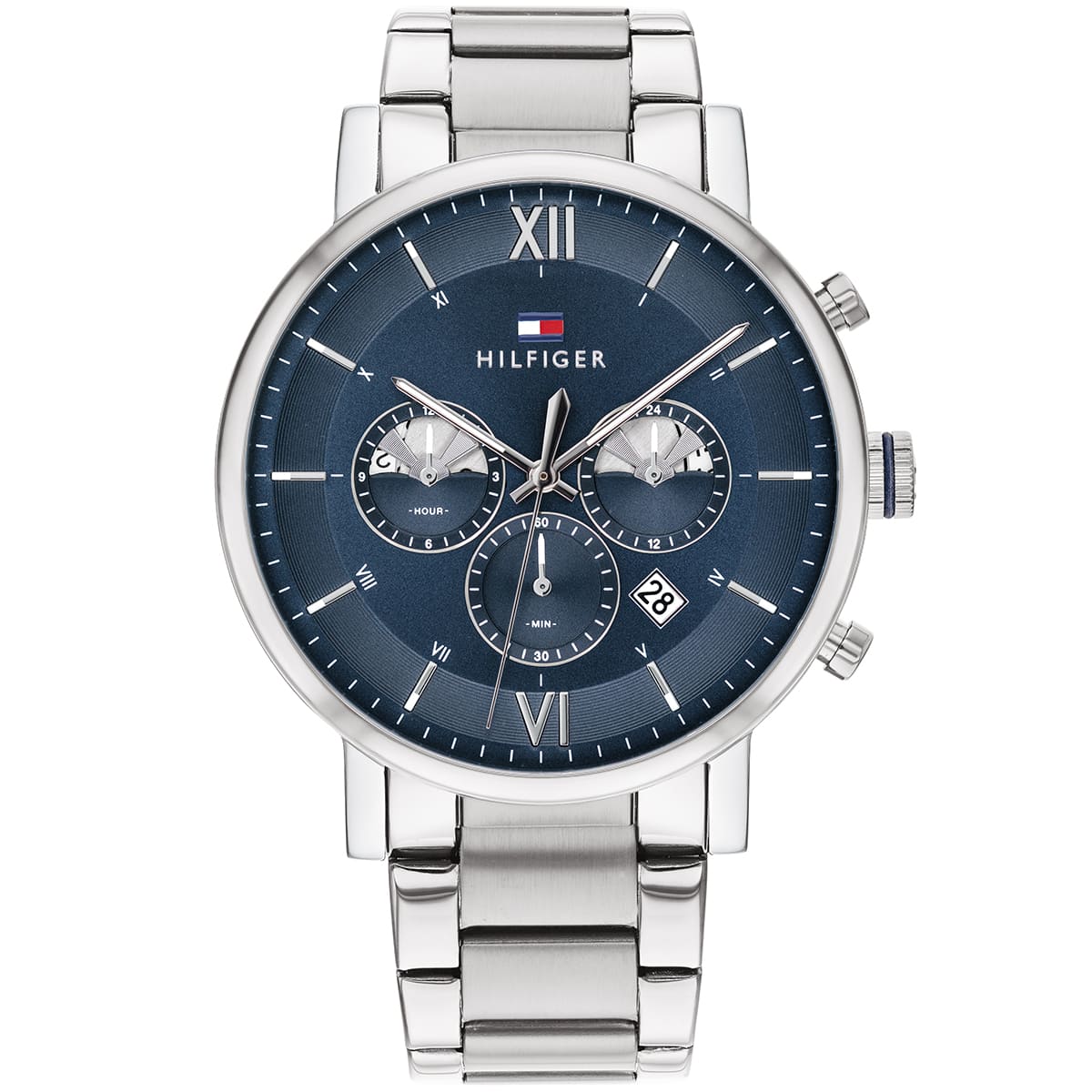 1710409-tommy-hilfiger-watch-men-blue-dial-stainless-steel-metal-silver-strap-quartz-battery-analog-chronograph-evan 1710409 tommy hilfiger watch men blue dial stainless steel metal silver strap quartz battery analog chronograph evan 1
