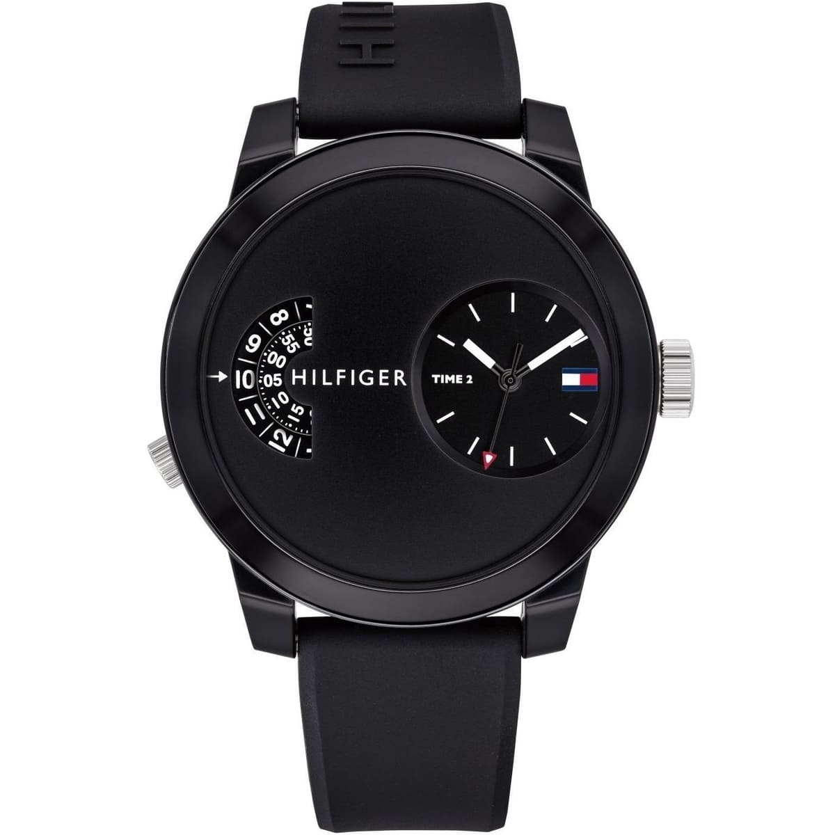 1791555-tommy-hilfiger-watch-men-black-rubber-denim 1791555 tommy hilfiger watch men black rubber denim 1