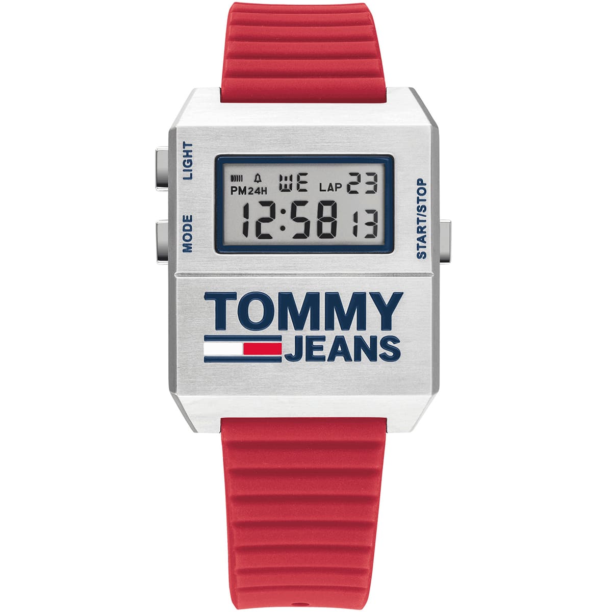 1791674-tommy-hilfiger-square-watch-men-white-dial-rubber-red-strap-quartz-battery-digital-chronograph-jeans 1791674 tommy hilfiger square watch men white dial rubber red strap quartz battery digital chronograph jeans 1