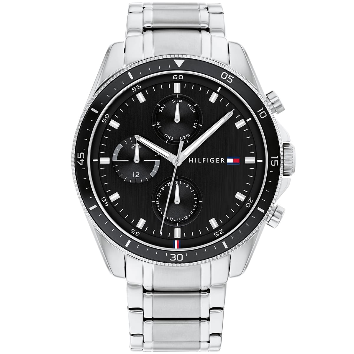 1791835-tommy-hilfiger-watch-men-black-dial-stainless-steel-metal-silver-strap-quartz-battery-analog-monthly-weekly-date-parker 1791835 tommy hilfiger watch men black dial stainless steel metal silver strap quartz battery analog monthly weekly date parker 1