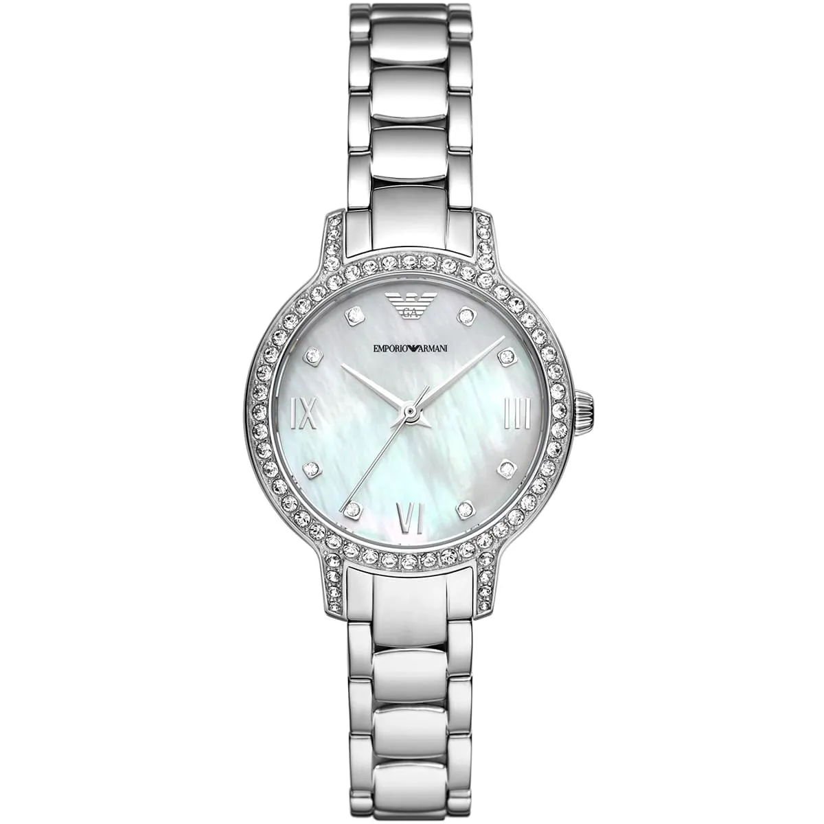 ar11484-emporio-armani-watch-women-crystals-mother-of-pearl-white-dial-stainless-steel-metal-silver-strap-quartz-battery-analog-cleo ar11484 emporio armani watch women crystals mother of pearl white dial stainless steel metal silver strap quartz battery analog cleo