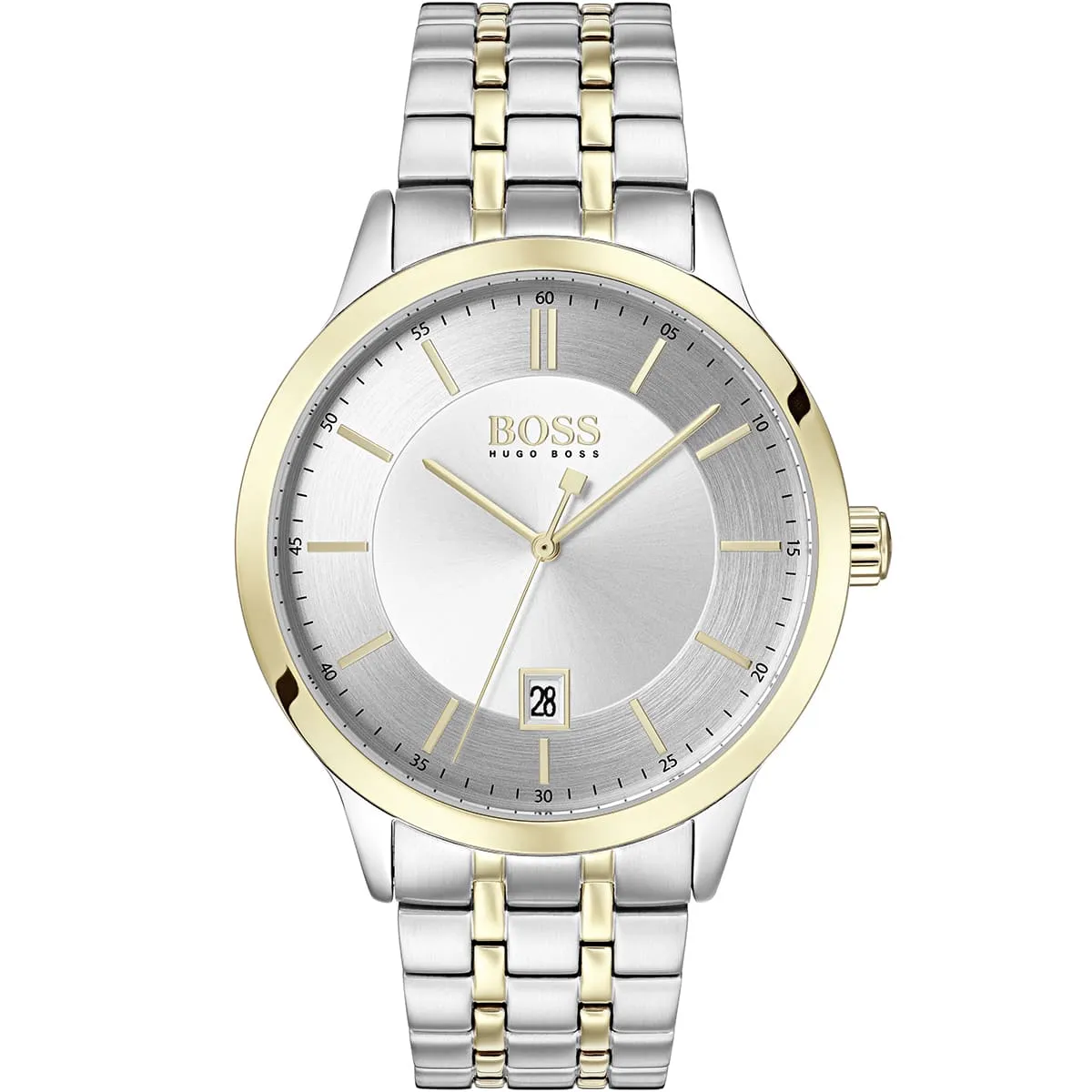 1513687-hugo-boss-watch-men-silver-dial-metal-stainless-gold-strap-quartz-battery-analog-three-hand-officer 1513687 hugo boss watch men silver dial metal stainless gold strap quartz battery analog three hand officer