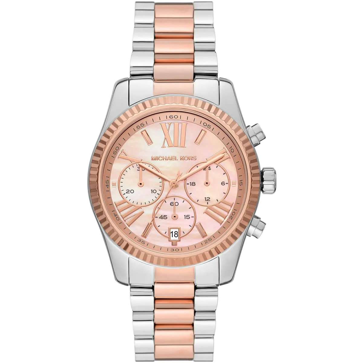 mk7219-michael-kors-watch-women-mother-of-pearl-rose-gold-dial-metal-stainless-steel-silver-two-tone-strap-quartz-battery-analog-chronograph-lexington mk7219 michael kors watch women mother of pearl rose gold dial metal stainless steel silver two tone strap quartz battery analog chronograph