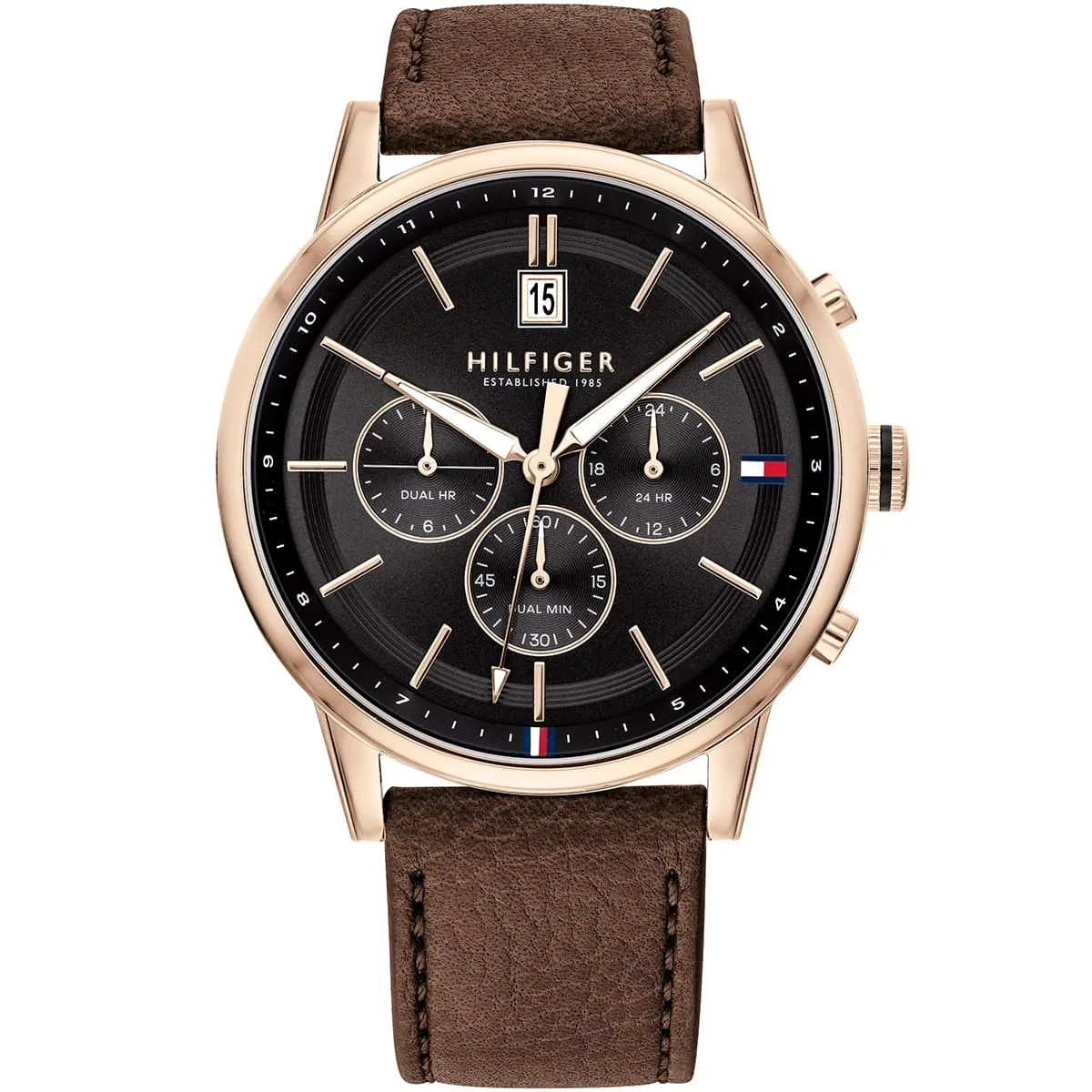 1791631-tommy-hilfiger-watch-established-in-1985-dual-time-men-black-dial-leather-brown-strap-quartz-battery-analog-kyle.webp 1791631 tommy hilfiger watch established in 1985 dual time men black dial leather brown strap quartz battery analog kyle